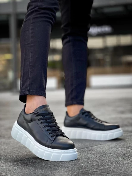 Yüksek Taban Günlük  Ayakkabı 144  Siyah - Resim 2