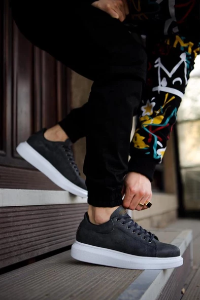 Yüksek Taban Günlük Ayakkabı 044 Gri