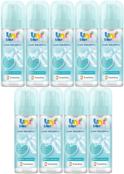 Uni Baby Bebek Kolonyası 150ML Nemlendiricili/Bebeksi Dokunuş (9 Lu Set)