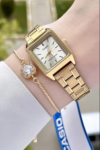 Casio CSISTE38 Gold Renk Hediye Paketli Kadın Kol Saati ürün görseli 1