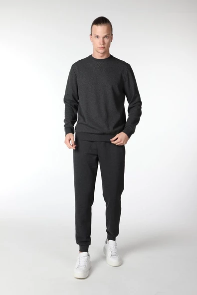 Erkek Basic Sweat Kar Melanj - 9