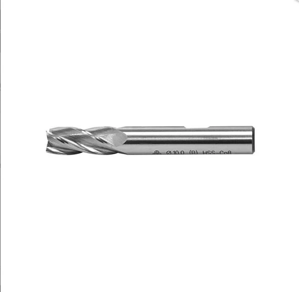 Makina Takım HSSE CO8 DIN 844/BN Parmak Freze 4.5mm Kısa