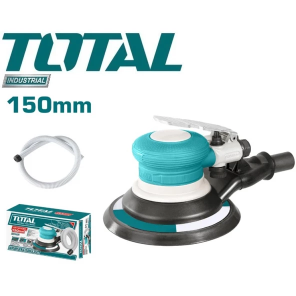 Total 1050 Rpm Havalı Zımpara Makinası TAT91512 Ahşap Duvar Yüzey Zımparalama 150 mm - 4