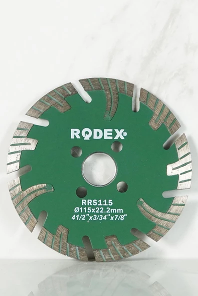 Rodex Turbo Elmas Kesme Diski (uzun Segmentli Tipli) Rrs115