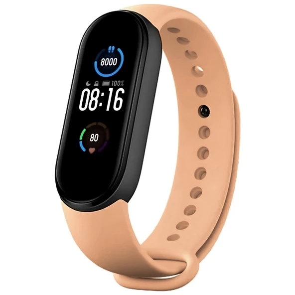Xiaomi Mi Band 5 Mi Band 6 Mi Band 7 Uyumlu Silikon Kordon Kayış - 2