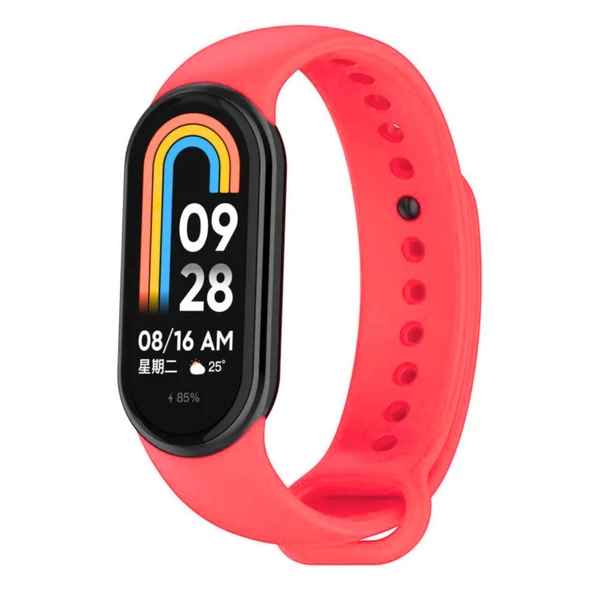 Xiaomi Mi Band 8 Mi Band 9 Uyumlu Akıllı Bileklik Silikon Kordon Kayış - 4