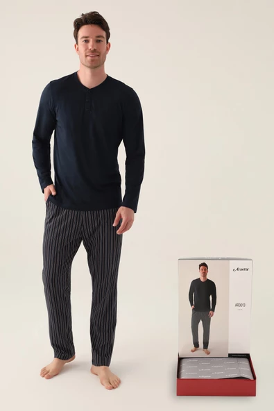 Arnetta 3013 Long Erkek Pijama Takımı