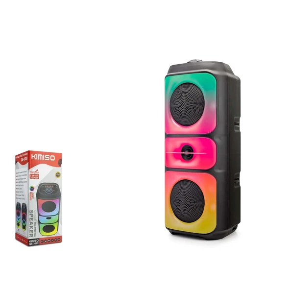 Kimiso QS3629 Bluetooth Hoparlör Rgb Led Işık & Radyo & Usb &2x10W - 2