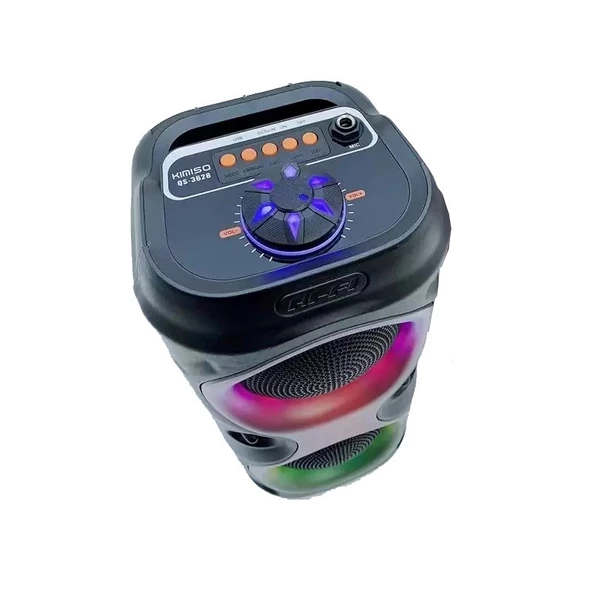 Kimiso QS3629 Bluetooth Hoparlör Rgb Led Işık & Radyo & Usb &2x10W - 4