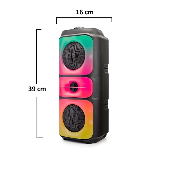 Kimiso QS3629 Bluetooth Hoparlör Rgb Led Işık & Radyo & Usb &2x10W - 3