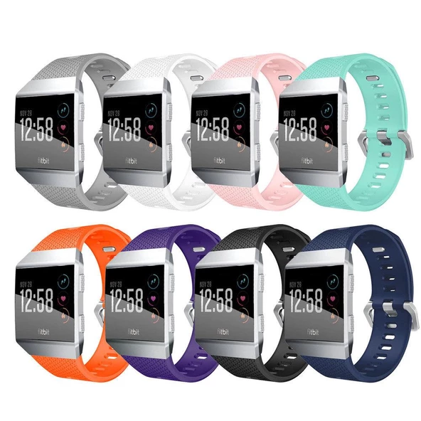 Fitbit Ionic Akıllı Bileklik Renkli Silikon TME Kordon Kayış