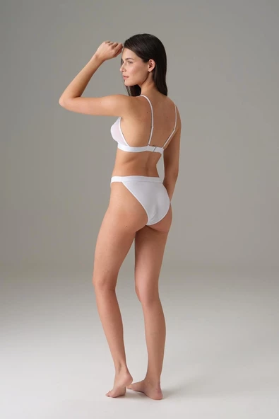 Doreanse 7153 Kadın Tül Detaylı Yüksek Bel Slip - 3