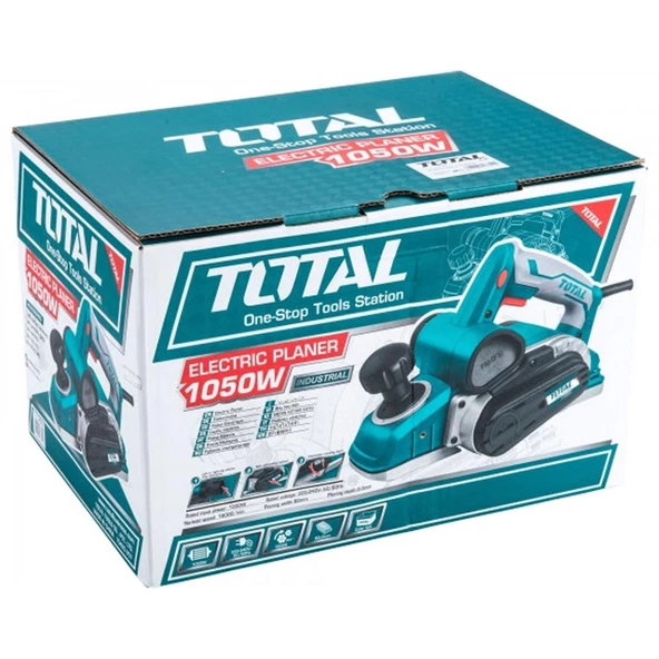 Total Elektrikli 1050 W Planya Planer TL1108236 Derinlik Tahta Pahlama Ahşap Şekillendirici - 6