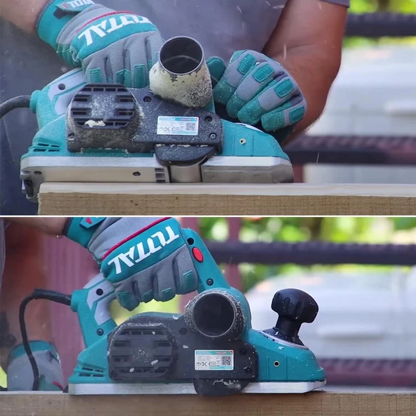 Total Elektrikli 1050 W Planya Planer TL1108236 Derinlik Tahta Pahlama Ahşap Şekillendirici - 2