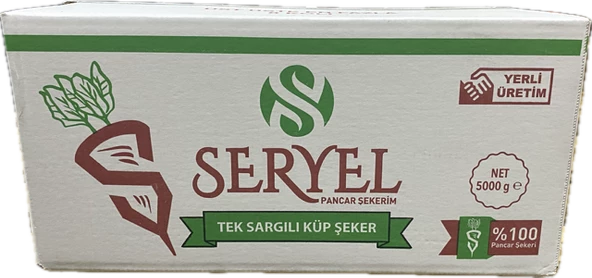 Seryel Tek Sargılı Küp Şeker 5 Kg - 2