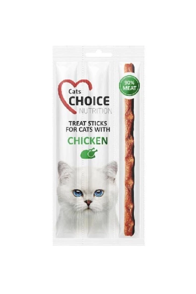 Cats Choice Kedi Ödül Çubuğu (Tavuklu) (3Çubuk x 5Gr) x2Paket