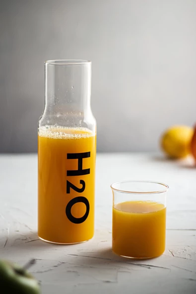 Borosilikat Cam Siyah Başucu Sürahisi & Cam Sürahi * 600 ml - 3