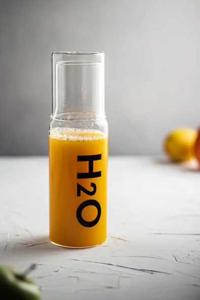 Borosilikat Cam Siyah Başucu Sürahisi & Cam Sürahi * 600 ml - 4