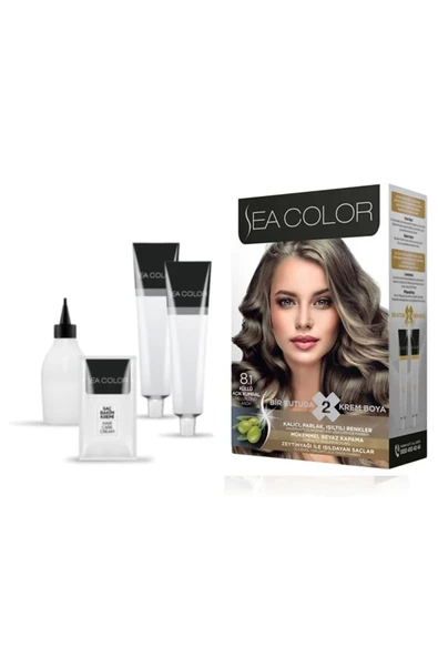 Sea Color Saç Boyası Küllü Açık Kumral 8/1 - Resim 2