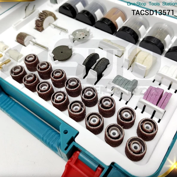 Gravür Mini Dremel 357 Parça Set Ahşap Cam Taş İşleme Zımpara Parlatma Mini Testere Hassas Kesi Çoklu - 3