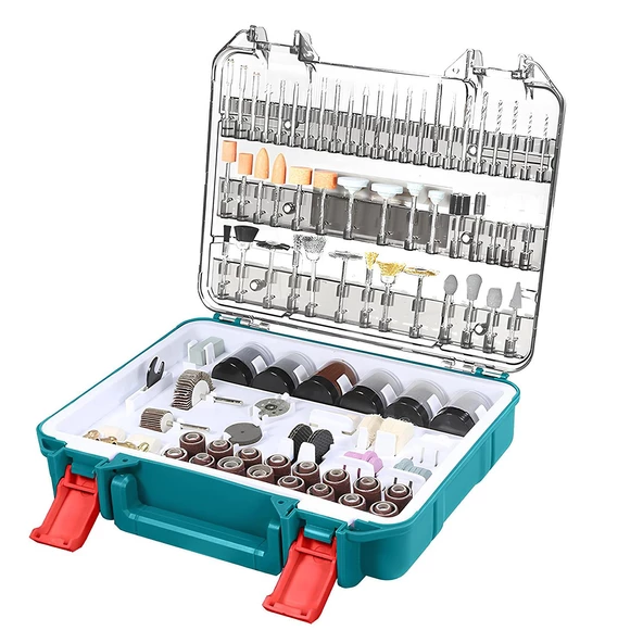 Gravür Mini Dremel 357 Parça Set Ahşap Cam Taş İşleme Zımpara Parlatma Mini Testere Hassas Kesi Çoklu - 4