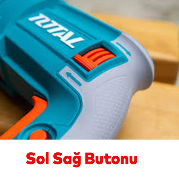 Total Kırıcı Delici Darbeli Matkap 800 W TH308268 Metal Beton Ahşap Elektropnömatik Delme Hilti - 6