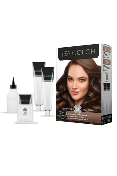 Sea Color 7/7  Saç Boyası Koyu Karamel 100 ml - 2