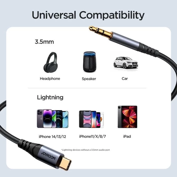 Joyroom Ses Transfer Aux Ses Kablosu Type-c to 3.5mm - 5