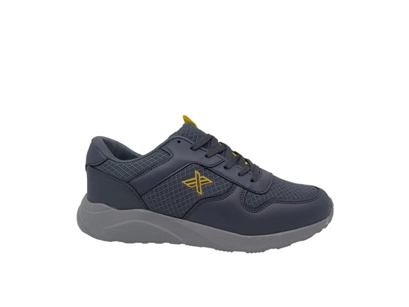 Lutton Unisex Füme Bağcıklı File Yürüyüş Koşu Spor Ayakkabı - Resim 5