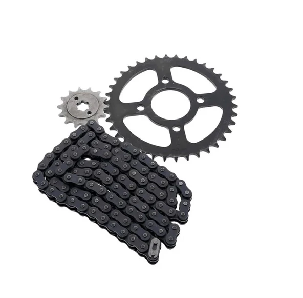 BAJAJ DISCOVER 125ST ZİNCİR ÖN DİŞLİ ARKA DİŞLİ TAKIM ORJİNAL - Resim 2