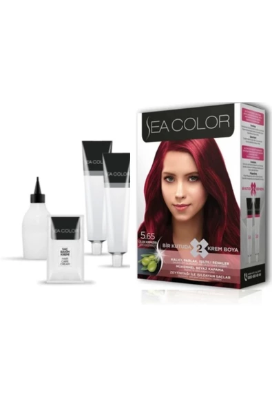 Sea Color Saç Boyası Çilek Kırmızısı 5/65 100 Ml - 2