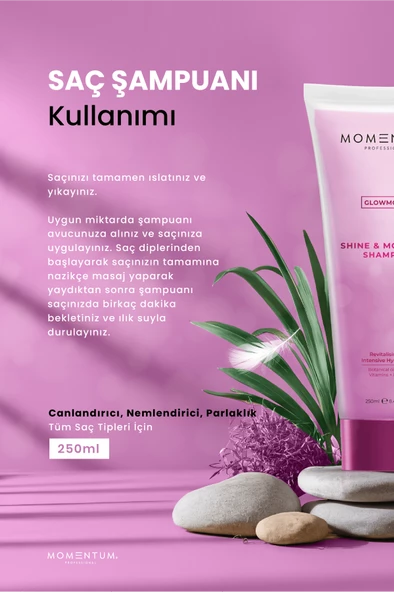 Momentum Şampuan Shine & Mousture 250 Ml - 2