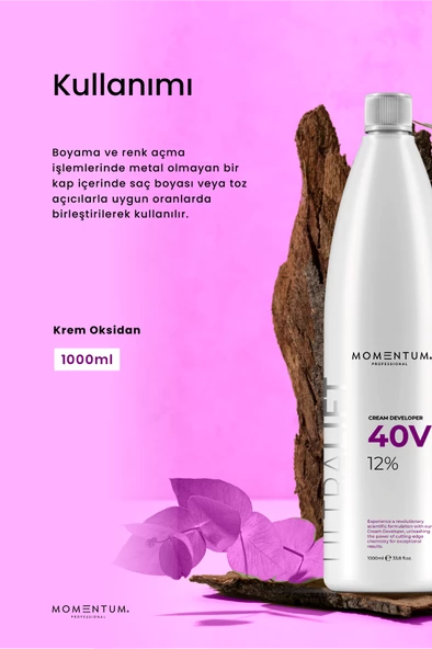 Momentum Oksidan 40 Vol 1000 Ml - Resim 2