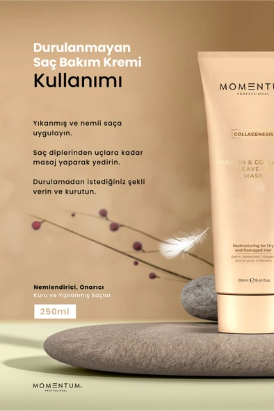 Momentum Durulanmayan Saç Bakım Kremi Keratin & Collagen 250 ml - 2