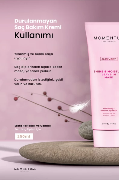 Momentum Durulanmayan Saç Bakım Kremi Shine & Mousture 250 ml - 2