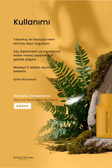 Momentum Saç Bakım Maskesi Keratin & Collagen 500 ml - 2