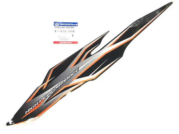 MODENAS GT135 SELE ALTI ETİKET TURUNCU SOL ORJİNAL - Resim 2