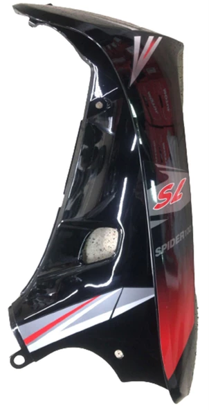 SALCANO SALCANO SPİDER SAĞ DIŞ DİZLİK SİYAH - Resim 2