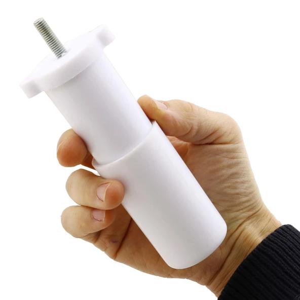 20'li Set Aspen Lüks Mobilya Kanepe Koltuk TV Ünitesi Yükseltici Destek Ayağı Ayakları 12 cm Krem - 6