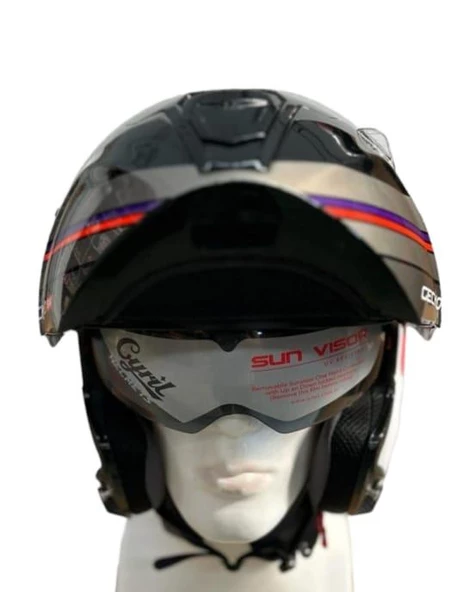 CYRIL KASK FU403SV GECKO SV EPIC B7 GLOSS PEARL MAVİ L - 4