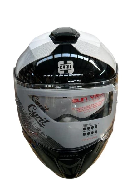 CYRIL KASK FU403SV GECKO SV EPIC B7 GLOSS PEARL MAVİ M - 3