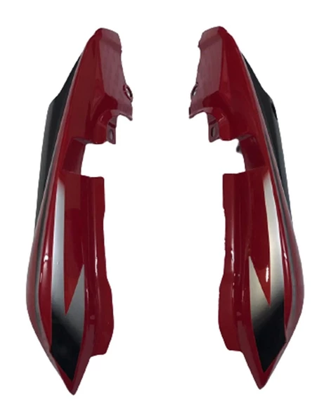 HONDA CB 125 E SAĞ SOL SELE ALTI TAKIM KIRMIZI - Resim 2