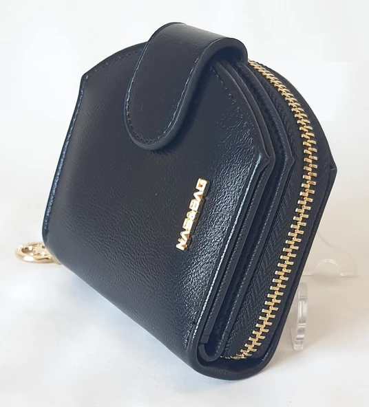 CZ008 Model Nas Bag Marka Siyah Renk Nero Kadın Cüzdanı - 2