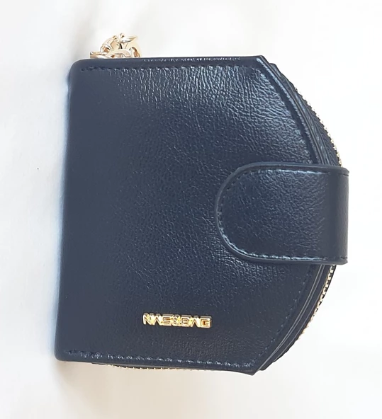 CZ008 Model Nas Bag Marka Siyah Renk Nero Kadın Cüzdanı