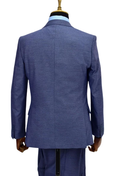 Erkek Takım Elbise Silim Fit Çift Yırtmaçlı 6 Drop 774 - Resim 6