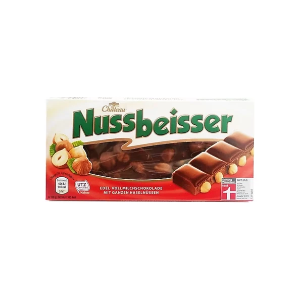 Nussbeisser Bütün Fındıklı Sütlü Çikolata 100 gr