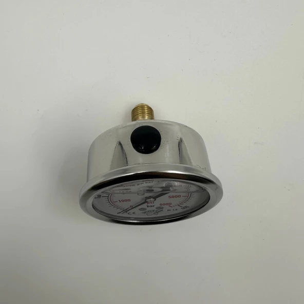 Manometre Gliserinli Arka Çıkışlı Q63 - 0 - 400 Bar 1/4 - 2