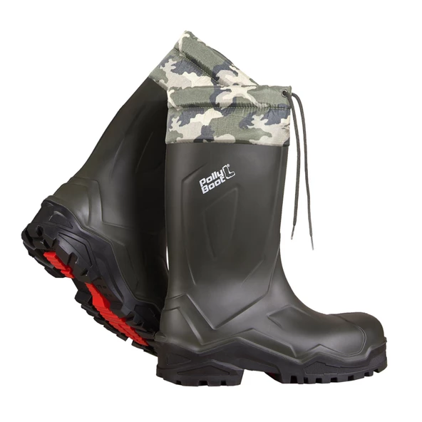 POLLYBOOT KMF BOĞAZLI K.HAKİ/SİYAH ÇİZME NO:44