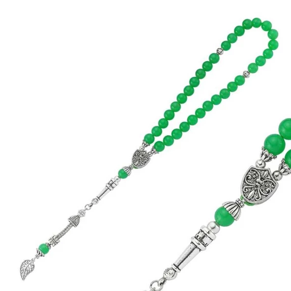 Himarry Doğaltaş Metal Püsküllü Aventurin Taşlı Tesbih