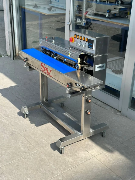 Lavion Frm-980 Gazlı Çerez Cips Gıda Paketleme Makinesi Yapıştırma Makinası Tarih Kodlamalı ürün görseli 1